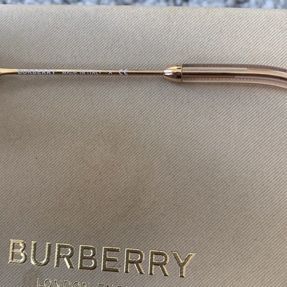 BURBERRY PINK TINTED LENSES CAT EYE SUNGLASSES - Picture 10 of 14